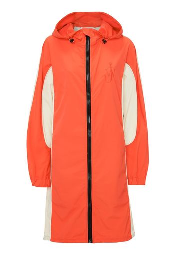 JW Anderson logo-embroidered colour-block parka - Rot