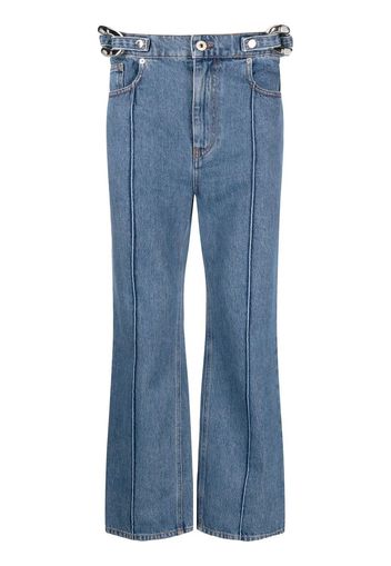 JW Anderson Slim-Fit-Jeans mit Kettendetail - Blau