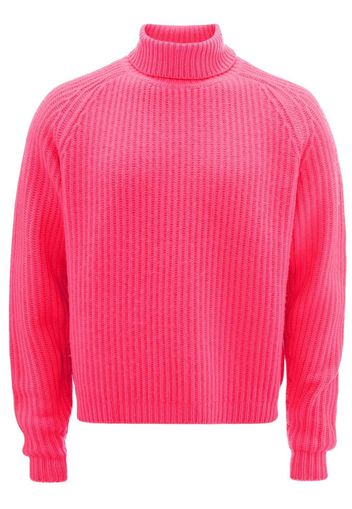 JW Anderson ribbed-knit high-neck jumper - Rosa