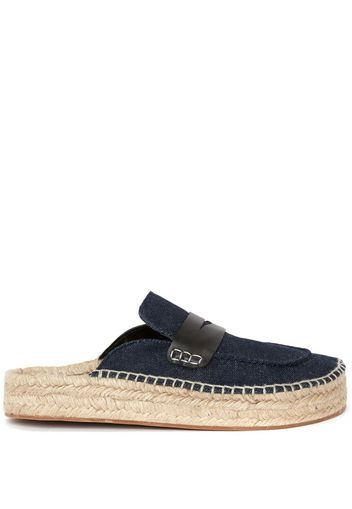 JW Anderson Mules mit Espadrille-Sohle - Blau