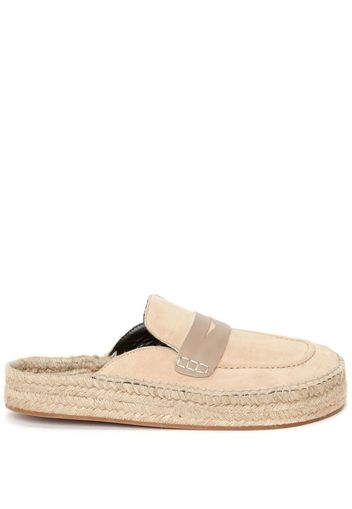 JW Anderson Flache Espadrille-Mules - Nude