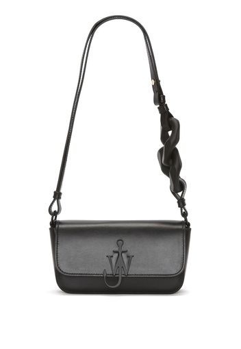 JW Anderson ANCHOR CHAIN BAGUETTE - LEATHER SHOULDER BAG - Schwarz