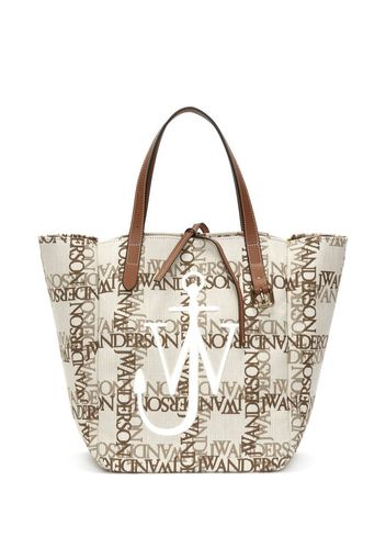 JW Anderson embroidered-logo tote bag - Nude