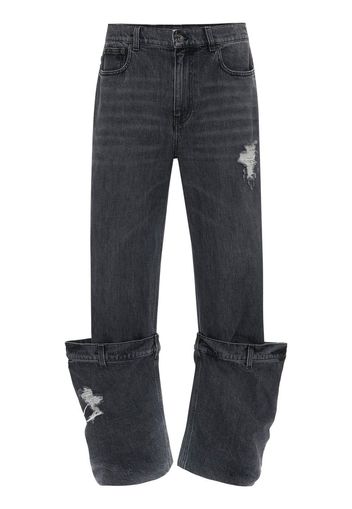 JW Anderson straight-leg Bucket jeans - Schwarz