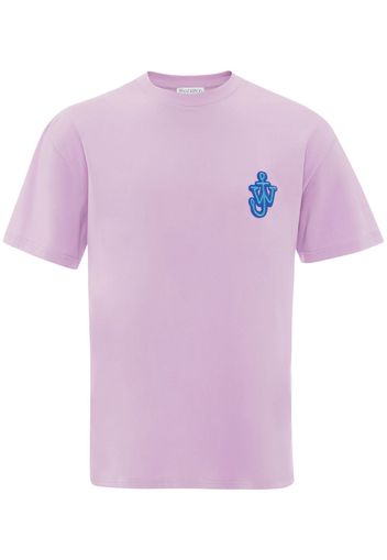 JW Anderson T-Shirt mit Anker-Patch - Violett