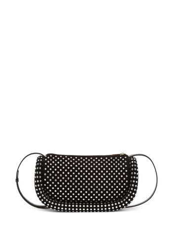 JW Anderson crystal-embellished Bumper-12 crossbody bag - Schwarz