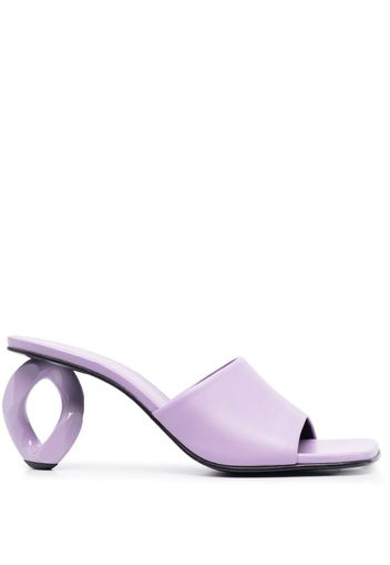 JW Anderson 75mm sculpted-heel mules - Violett