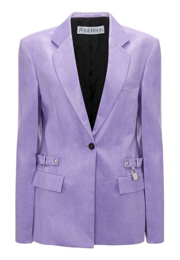 JW Anderson notched-lapels button-fastening blazer - Violett