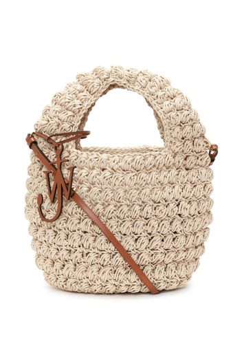 JW Anderson POPCORN BASKET - CROSSBODY BAG - Weiß