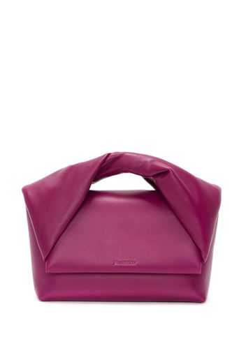 JW Anderson large Twister leather shoulder bag - Violett