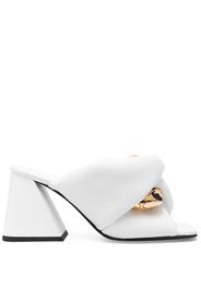 JW Anderson Chain Twist leather mules - Weiß