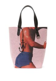 JW Anderson graphic-print tote bag - Rosa
