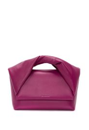 JW Anderson large Twister leather shoulder bag - Violett