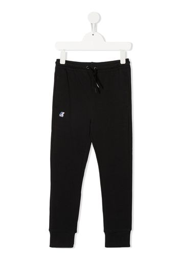 K-Way Jogginghose mit Logo-Print - Schwarz