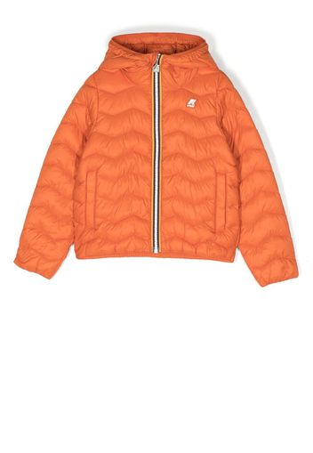 K Way Kids padded zip-up jacket - Orange