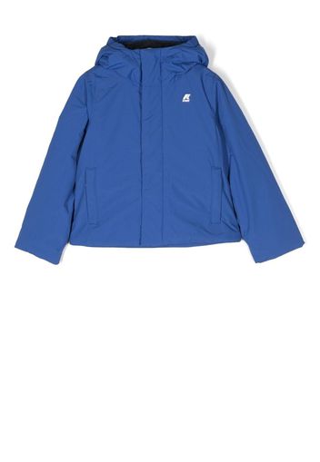 K Way Kids hooded padded jacket - Blau