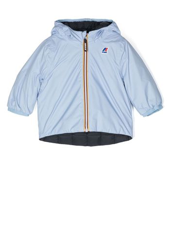 K Way Kids logo-patch padded jacket - Blau