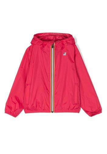 K Way Kids Le Vrai hooded zip jacket - Rot