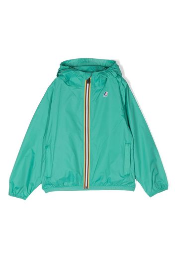 K Way Kids Le Vrai hooded zip jacket - Grün