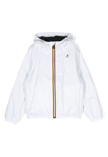 K Way Kids Le Vrai hooded zip jacket - Weiß