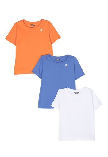 K Way Kids logo-print short sleeves T-shirt - Weiß