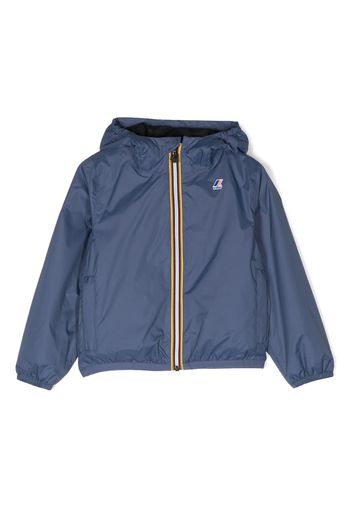 K Way Kids Le Vrai hooded zip jacket - Blau