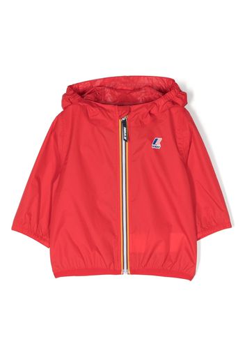 K Way Kids Le Vrai hooded zip jacket - Rot