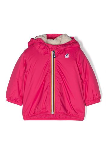 K Way Kids Le Vrai 3.0 Claude hooded jacket - Rosa