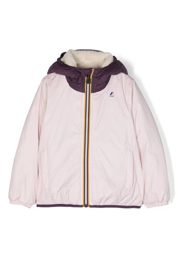 K Way Kids logo-print padded jacket - Rosa