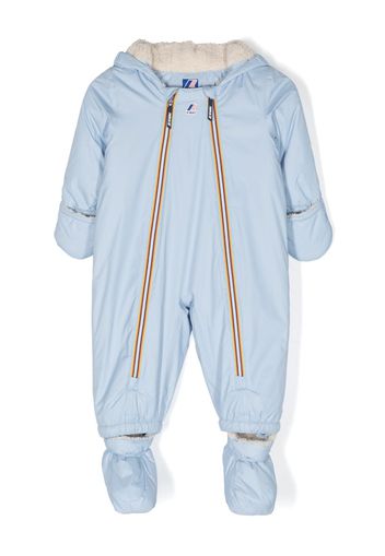 K Way Kids glove-sleeve zip-up tracksuit - Blau