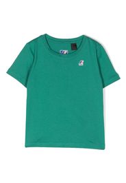 K Way Kids logo-patch cotton T-shirt - Grün