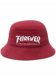 Kapital Fischerhut mit "Forever"-Stickerei - Rot