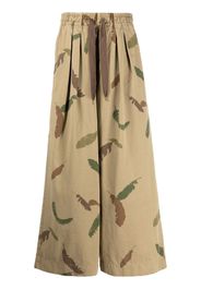 Kapital Camo Rude Buggy Wide-Leg Trousers - Nude