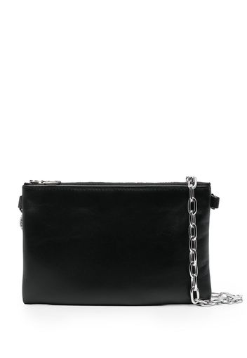 Kara crystal-knot shoulder bag - Schwarz