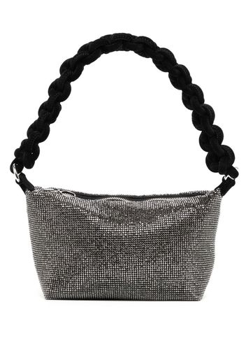 Kara chainmail-effect shoulder bag - Schwarz