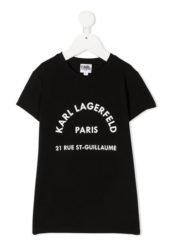 Karl Lagerfeld Kids T-Shirt mit Logo-Print - Schwarz