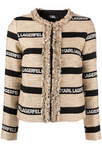 Karl Lagerfeld Jacke mit Logo-Print - Schwarz