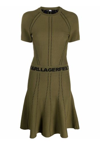 Karl Lagerfeld Kleid mit Logo - Grün