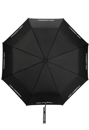 Karl Lagerfeld K/Essential printed umbrella - Schwarz