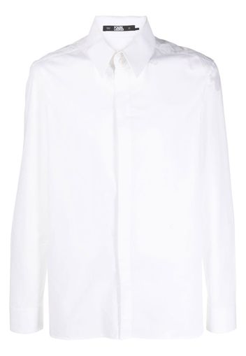 Karl Lagerfeld collared poplin shirt - Weiß