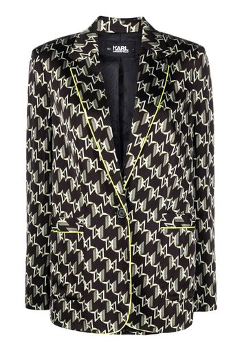 Karl Lagerfeld Blazer mit Logo-Print - Schwarz