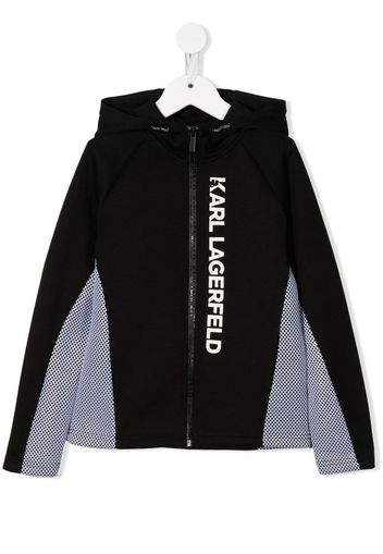 Karl Lagerfeld Kids Jacke in Colour-Block-Optik - Schwarz VW7923 Karl Lagerfeld Kids Jacke in Colour-Block-Optik - Schwarz VW7923