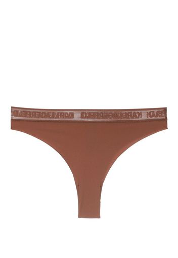 Karl Lagerfeld Ultralight High-Rise Brazilian brief - Braun