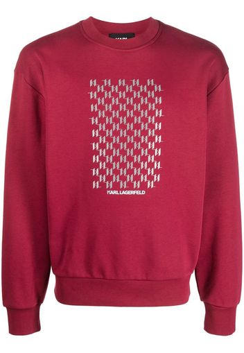 Karl Lagerfeld Sweatshirt aus Bio-Baumwolle - Rot