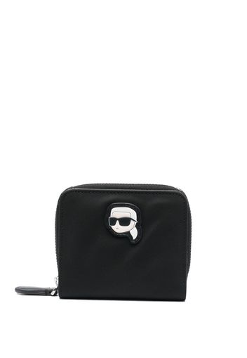 Karl Lagerfeld Ikonik 2.0 small zipped purse - Schwarz