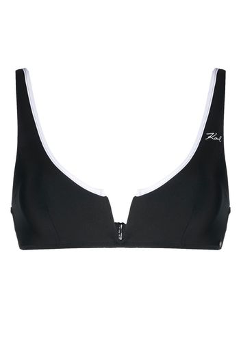 Karl Lagerfeld Karl DNA Bandeau-Bikinioberteil - Schwarz