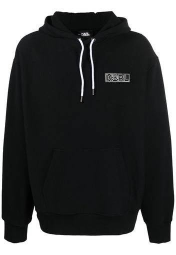 Karl Lagerfeld Ikonik 2.0 long-sleeve hoodie - Schwarz