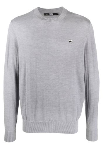 Karl Lagerfeld Ikonik 2.0 crew-neck jumper - Grau