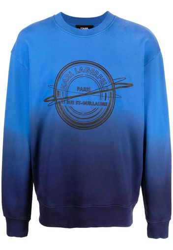 Karl Lagerfeld Sweatshirt mit Logo-Print - Blau