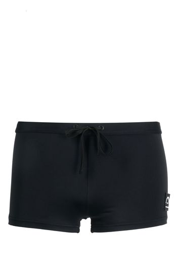 Karl Lagerfeld logo-print trunks - Schwarz